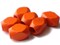 6 25mm x 16mm Orange Large Hole Vintage Macrame Faceted Rectangle Wood Beads